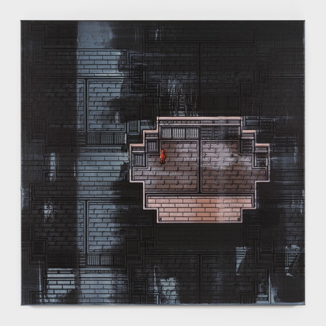 Simon Denny

Dungeon map 5: Worldwide Webb small apartment

2024

Oil and UV print on canvas

39.3 x 39.3 inches

100 x 100 cm

(SD 24/001)