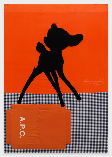 Cosima von Bonin

BOY: NO

2023

Cotton, velvet, fleece

72 3/4 X 51 1/4 inches

185 X 130 cm