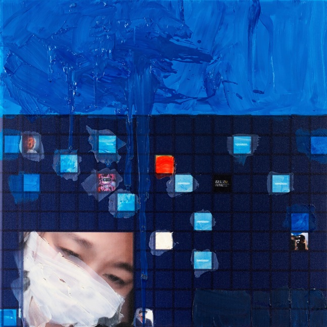 Simon Denny

Metaverse Landscape 22: The Sandbox Land (-71, -159)

2023

Oil on canvas, UV print, Ethereum paper wallet, dynamic ERC-721 NFT

39.37 x 39.37 x 1.77 inches

100 x 100 x 4.5 cm