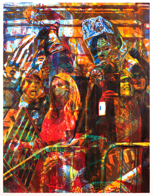 Zorawar Sidhu and Rob Swainston

January 6

2020-21

Multi-color woodblock print on paper

57.5 x 45.25 inches

146.1 x 114.9 cm

Edition of 5

$6,500