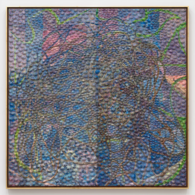 Jorge Pardo

Untitled

2022

Acylic paint on engraved MDF, triply birch, veneer, gold leaf

72 3/4 x 72 3/4 x 3 inches

184.8 x 184.8 x 7.6 cm