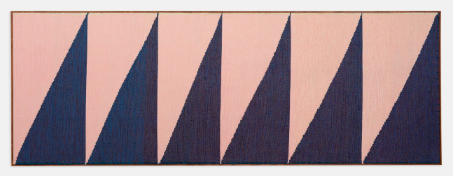 BRENT WADDEN
Untitled
2019
Hand woven fibers, wool, cotton and acrylic on canvas in the artist&amp;#39;s frame
37 by 102 in.&amp;nbsp; 94 by 259.1 cm.
MI&amp;amp;N 16148
