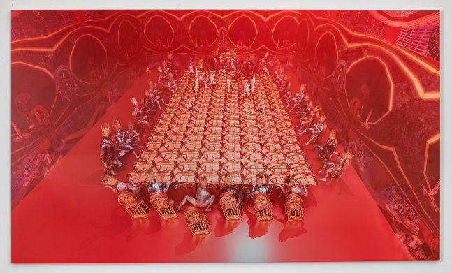 JACOLBY SATTERWHITE
Money Room
2019
UV pigment on aluminum, edition of 2&amp;nbsp;plus 1&amp;nbsp;AP
47 by 80 in.&amp;nbsp; 119.4 by 203.2 cm.
MI&amp;amp;N 16112