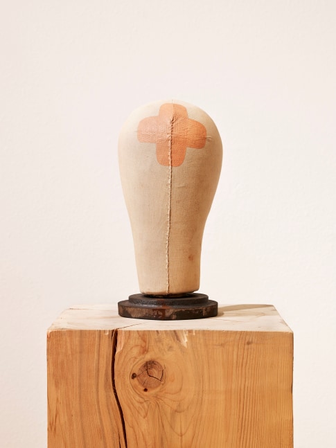 ANNETTE LEMIEUX

Wound

1991

Head form with oil paint and metal stand

13 1/4 by 6 1/8 by 7 1/2 in.&amp;nbsp; 33.7 by 15.6 by 19.1 cm.

(MI&amp;amp;N 15376)