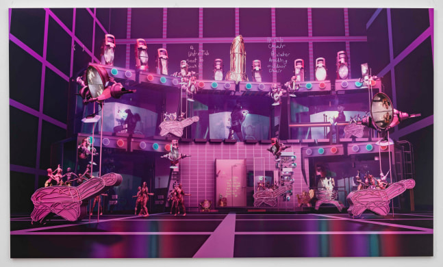 JACOLBY SATTERWHITE
Room for Demoiselle Two
2019
UV pigment on aluminum, edition&amp;nbsp;of 2&amp;nbsp;plus 1&amp;nbsp;AP
47 by 80 in.&amp;nbsp; 119.4 by 203.2 cm.
MI&amp;amp;N 16113