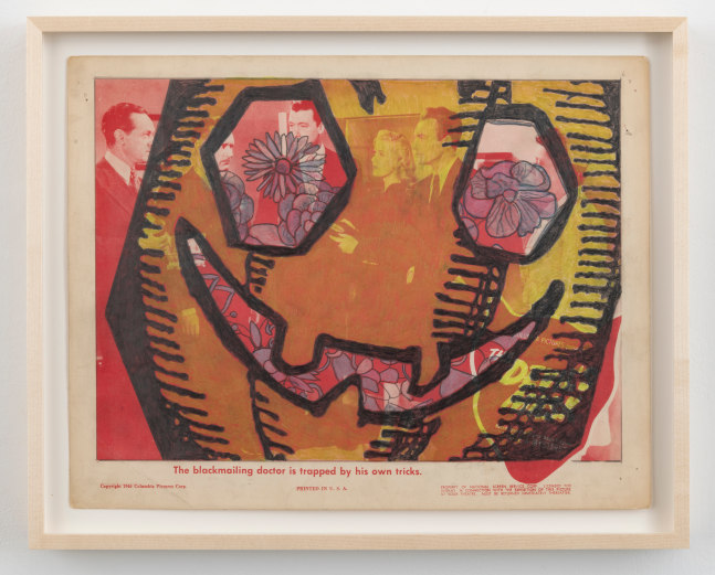 MARTIN KERSELS
Devil&amp;#39;s Mask
2020
Colored pencil on vintage lobby card
11 by 14 in.&amp;nbsp; 27.9 by 35.6 cm.
MI&amp;amp;N 16754
$2,750