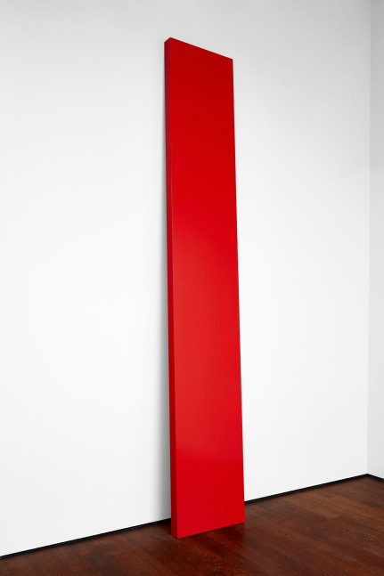 John McCracken

Red Plank, 1966

Fiberglass, polyurethane

144 &amp;times; 24 &amp;times; 3 &amp;frac14; inches (365.8 &amp;times; 61 &amp;times; 8.3 cm)

Private Collection

&amp;copy; The Estate of John McCracken /
Courtesy The Estate of John McCracken and David Zwirner