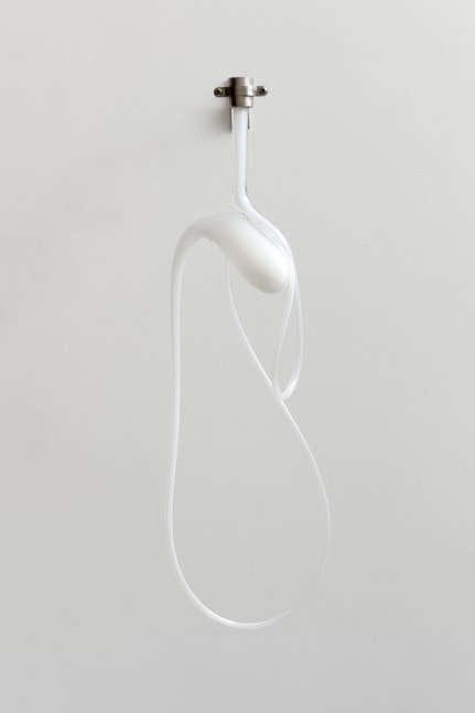 Ivana Ba&amp;scaron;ić
Breath seeps through her tightly closed mouth | Position II: Swelling #1, 2019

breath, glass, stainless steel, torque

12 x 30 x 5 in. /&amp;nbsp;30.5 x 76.2 x 12.7 cm