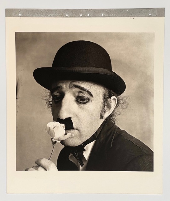 Woody Allen as Chaplin, 1972

Rives paper on aluminum, platinum-palladium, ed. of 28

image: 19 5/8 x 19 1/2 in. / 49.8 x 49.5 mount: 26 x 22 1/2 in.

&amp;nbsp;

signed, stamped, inscribed