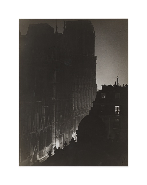 Le parvis de Notre-Dame&amp;nbsp;(The square at Notre-Dame), 1932&amp;nbsp;
ferrotype gelatin silver print on single weight paper&amp;nbsp;
image: 9 1/8 x 6 5/8 in. / 23.2 x 16.8 cm&amp;nbsp;
sheet: 9 1/8 x 6 5/8 in. / 23.2 x 16.8 cm&amp;nbsp;

verso:&amp;nbsp;signed, stamped &amp;lsquo;BRASSA&amp;Iuml; 81, RUE DU FAUBrg St JACQUES PARIS XIVe T&amp;Eacute;L&amp;Eacute;PH. [&amp;hellip;] PORT-ROYAL 23-41&amp;rsquo;; &amp;lsquo;Tirage de l&amp;rsquo;Auteur&amp;rsquo;; &amp;lsquo;BRASSA&amp;Iuml; 81, RUE DU FAUBg St JACQUES PARIS-XIVe PORT-ROYAL 23-41&amp;rsquo;, inscribed &amp;lsquo;Parvis de Notre Dame&amp;rsquo;; &amp;lsquo;Le PARViS de Notre-Dame 1932&amp;rsquo;; &amp;lsquo;PN3506&amp;rsquo;; &amp;lsquo;19&amp;rsquo;; &amp;lsquo;N. 19&amp;rsquo;&amp;nbsp;