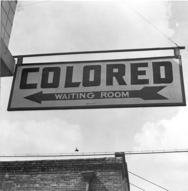 Colored Waiting Room sign at Greyhound bus station, Rome, Georgia, September 1943 (Courtesy Library of Congress)