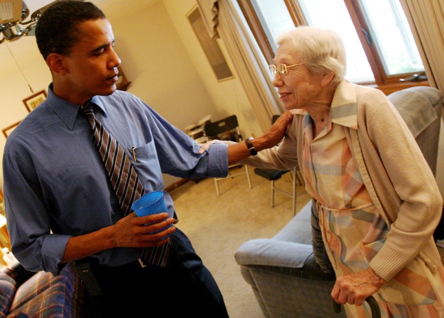 State Senator Obama at a campaign event, Lincoln, IL, July 7, 2004 (Courtesy Barack Obama Presidential Library)