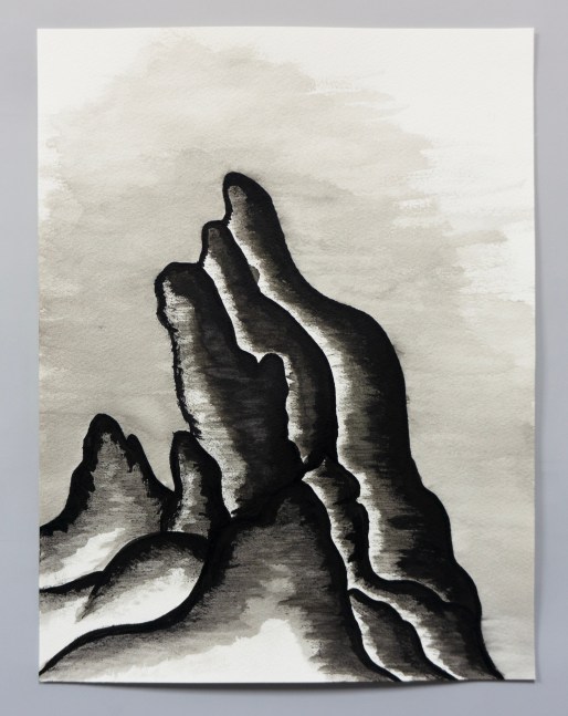 pen and ink embroidery study