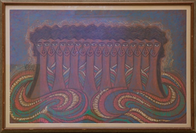 Sadequain
Untitled (Fifteen Heads)
Oil pastel on board
25 x 37.5 in.
1986
Price on request