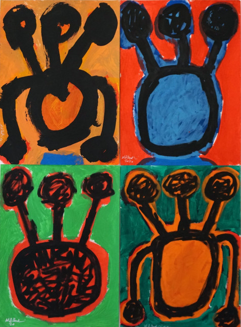 Mohamed Ahmed Ibrahim

Flowers&amp;nbsp;(2020) (set of 4)

Acrylic on paper

16.5 x 12&amp;nbsp;in. each

&amp;nbsp;