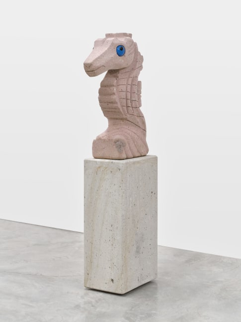 Seahorse, 2024

pink cantera stone, ceramic, cantera stone&amp;nbsp;

63 x 70 x 12 in

(160 x 177.8 x 30.5 cm)