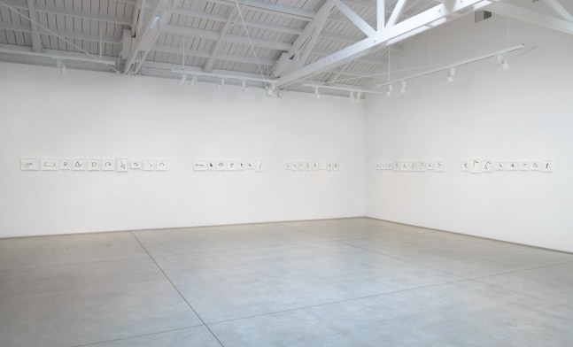 Allan McCollum's Traces, installation view
