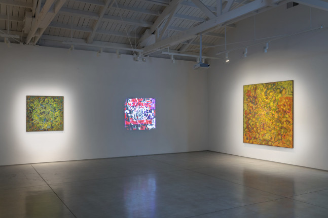 Installation view of Lee Mullican: Computer Joy​​​​​​​, 2022