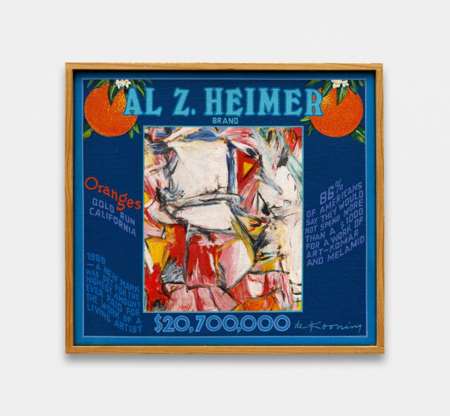 Al Z. Heimer Brand, 1995 Acrylic on canvas 10 x 11 inches