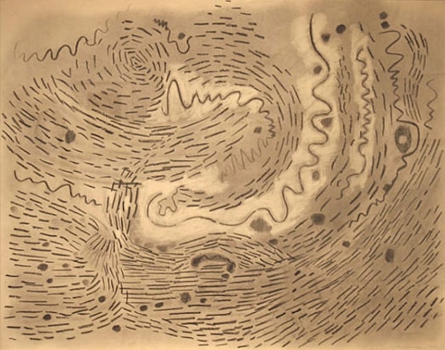 An untitled work by Lee Mullican