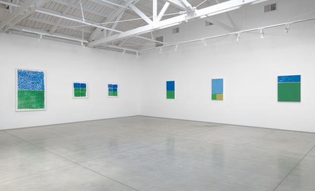 Installation view of Gerald Jackson, The Remedy of Color: Blue and Green​​​​​​​, 2022
