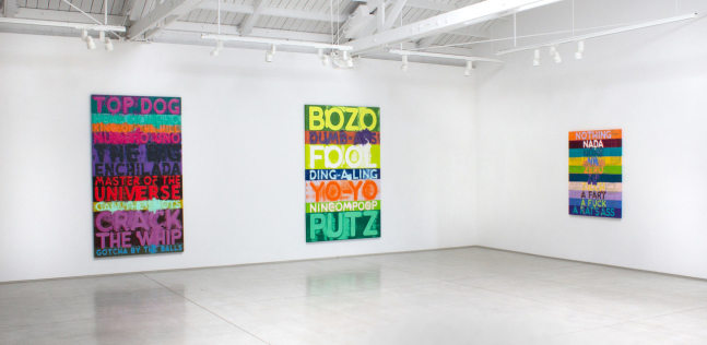 Installation view of Mel Bochner's Do I Have To Draw You A Picture?, 2022