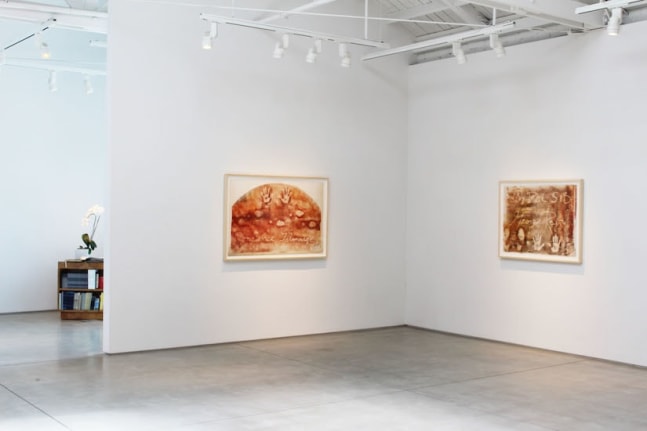 Sari Dienes &quot;Dear Sid, with Love&quot; The Hollywood Rubbings​, installation view