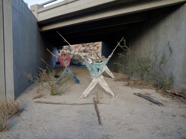 A photograph by Richard Misrach titled, 'Effigy #2, near Jacumba, California,' 2009