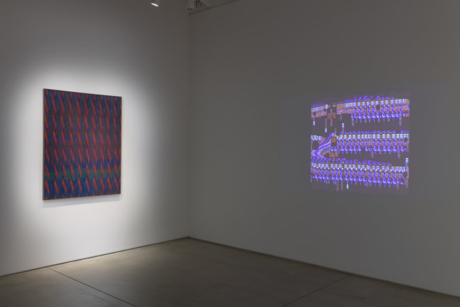 Installation view of Lee Mullican: Computer Joy​​​​​​​, 2022