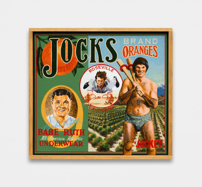 Jocks Brand, 2005 Acrylic on canvas 10 x 11 inches