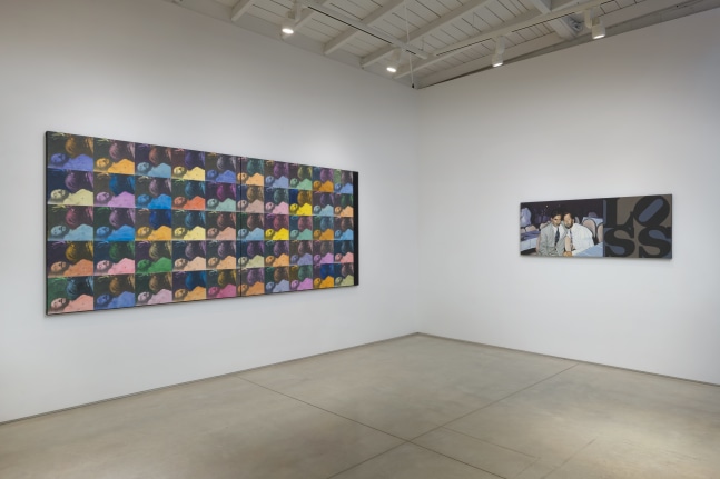 An installation image the back gallery in for Joey Terrill's show 'Still Here'