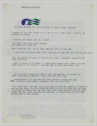Untitled (&quot;No-one's arrived yet...&quot;), 1970-71