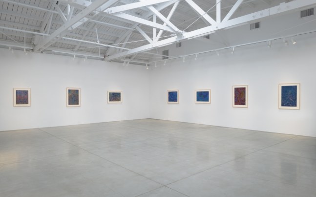 Installation view of Lee Mullican The Marble Drawings: 1966 - 1970​​​​​​​, 2018