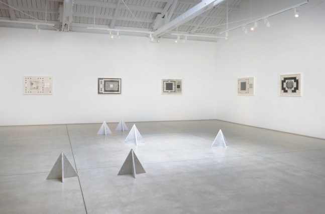 Installation view of Michelle Stuart: Reflections on Paradise​​​​​​​, 2023