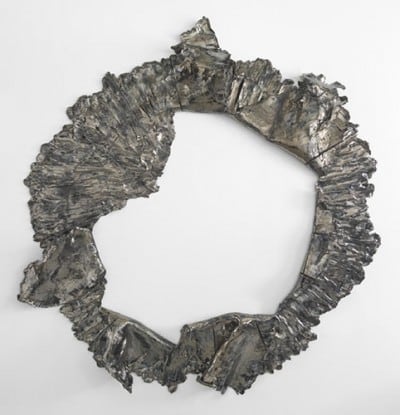 Brie Ruais  Inside Folded Outside, 300 lbs. (New Lovers combined body weight in clay spread out then folded opened from the center), 2013