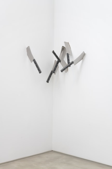Installation view of Cleaved Corners (3), 1969