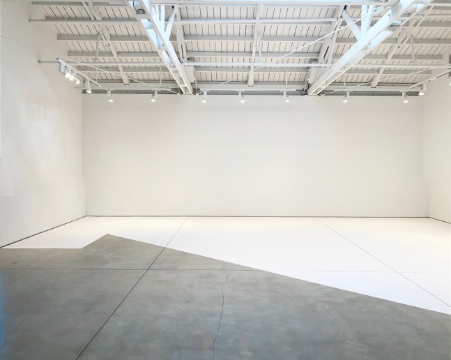 Installation view of 'Untitled (Chalk Inverse)', 1969