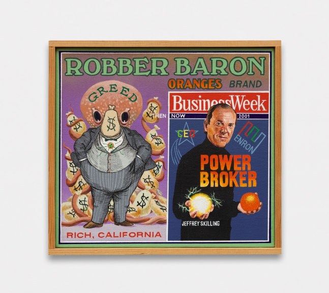 Robber Baron Brand, 2002 Acrylic on canvas ​​​​​​​10 x 11 inches