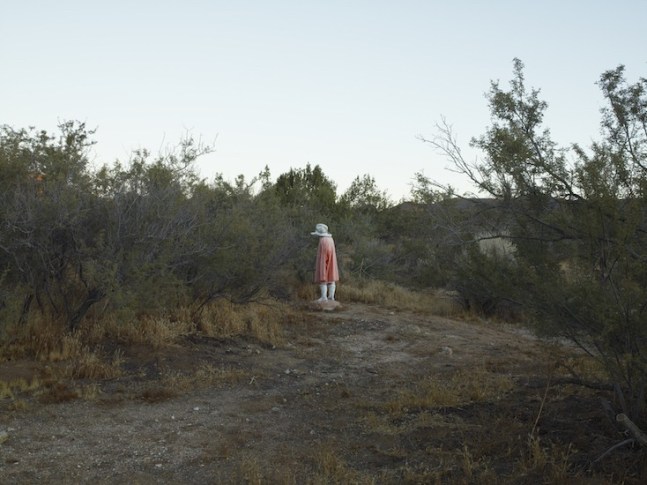 Plaster man, near Boulevard, California, 2009