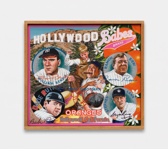 Hollywood Babes Brand, 2005 Acrylic on canvas 10 x 11 inches