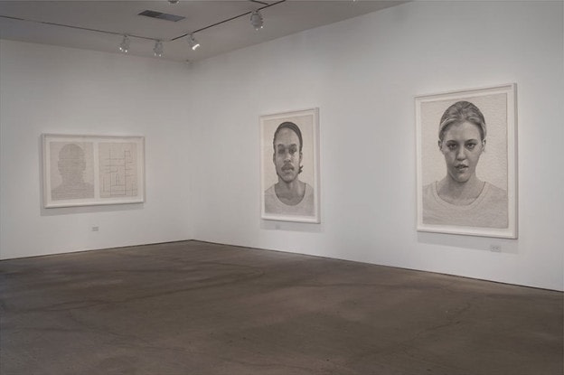 Ben Durham Text Portraits​, installation view
