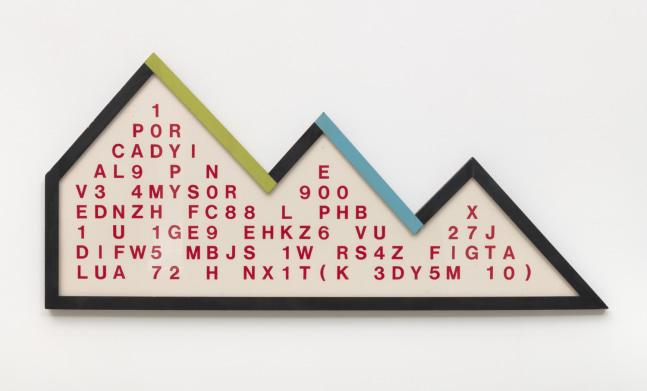 Guy de Cointet  Lost at Sea (&quot;...from a lagoon to another&quot;), 1975