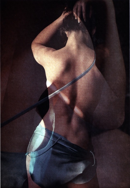 PP/Two Women, 1990  Dye bleach print from photogram  14 x 11 Inches