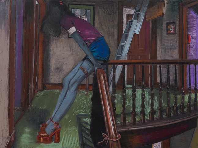 Girl Waiting on Top of the Stairs, 2022