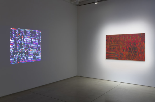 Installation view of Lee Mullican: Computer Joy​​​​​​​, 2022
