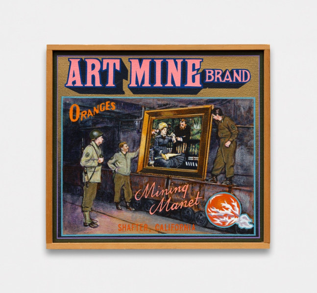 Art Mine Brand, 1997 Acrylic on canvas 10 x 11 inches