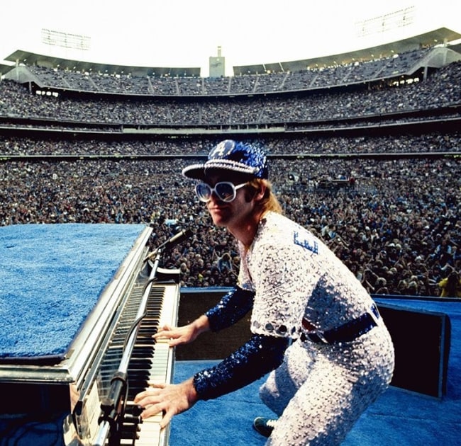 Terry O'Neill, Elton John, Dodger Stadium, 1975
