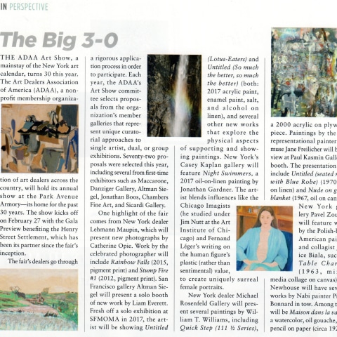Review on Art & Antiques: The Big 3-0 in Art & Antiques, February 2018