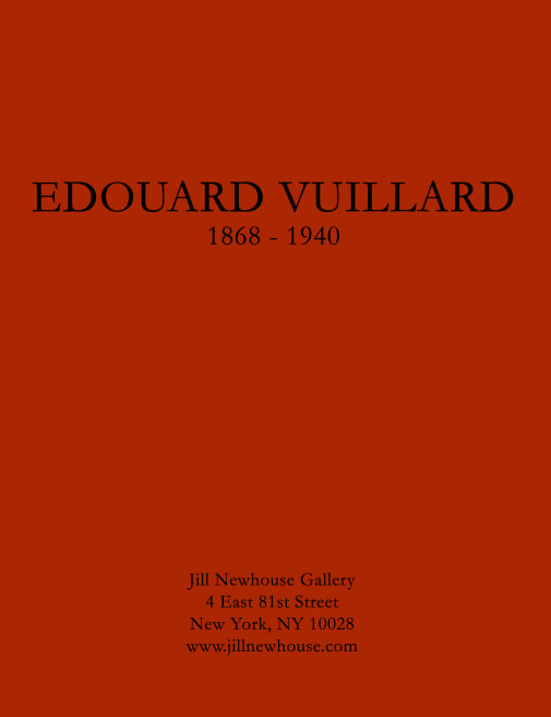 Catalogue Cover: Edouard Vuillard 1868-1940, January 2015