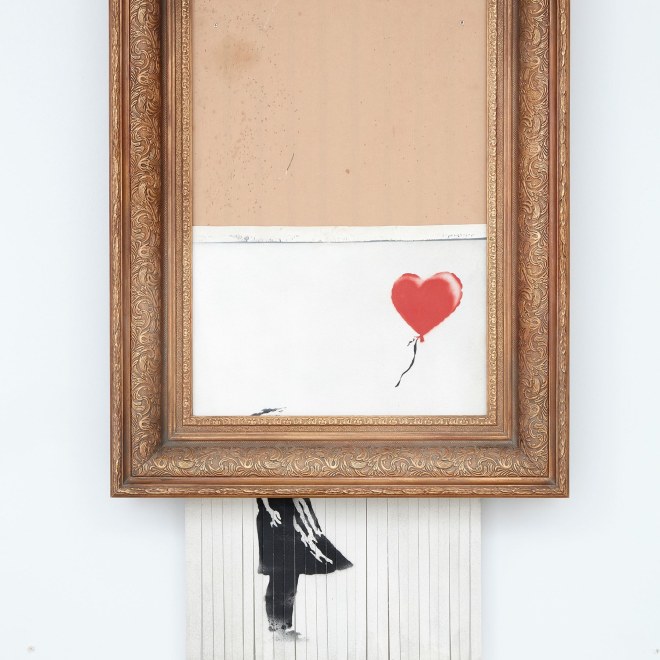 THE ART NEWSPAPER | Banksy’s £1m self-destructing painting goes back to auction